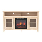 58-inch 2-Door Highboy Fireplace TV Stand with Storage