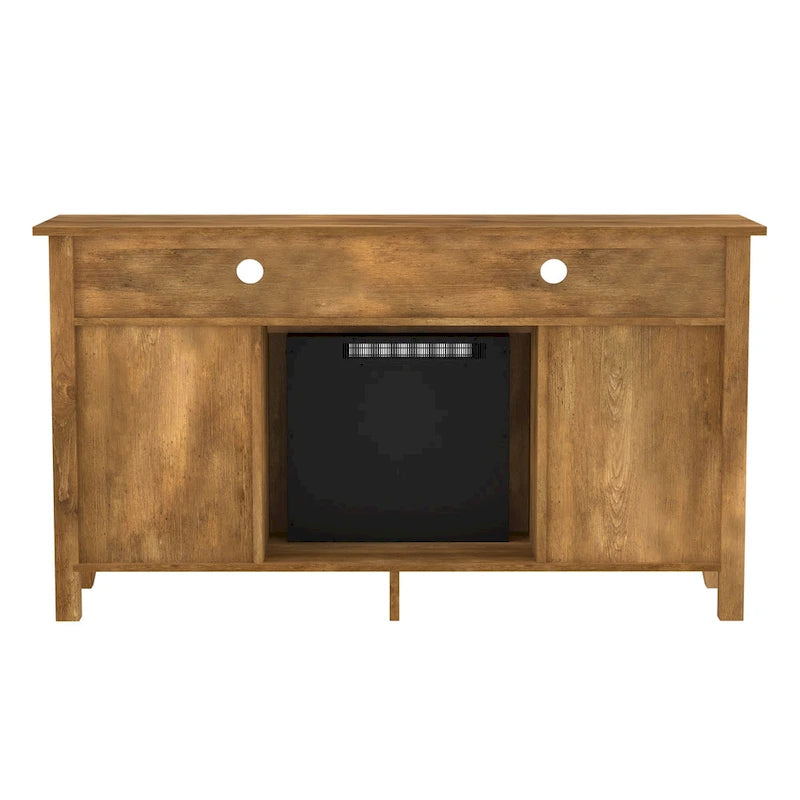 58-inch 2-Door Highboy Fireplace TV Stand with Storage