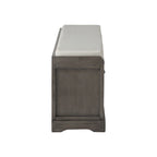 Storage Bench with Cushion, 3 Drawers and 3 Baskets