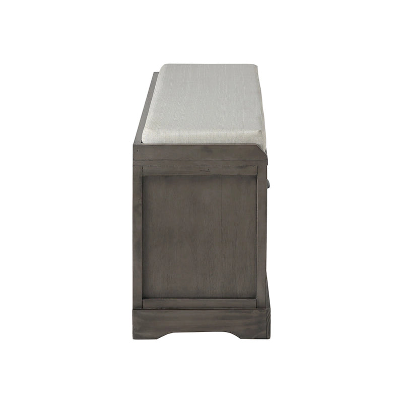 Storage Bench with Cushion, 3 Drawers and 3 Baskets