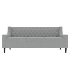 78.75" 3-Seater Fabric Sofa with Tufted Back – Grey