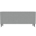 78.75" 3-Seater Fabric Sofa with Tufted Back – Grey