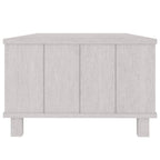 Couchtisch, rechteckig, Schublade, weißes Massivholz Kiefer