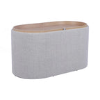 Reversible Storage Ottoman, 30" Wide
