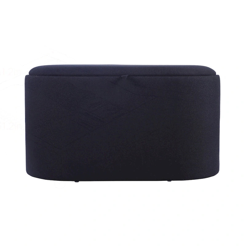 Reversible Storage Ottoman, 30" Wide