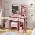  Lavin Makeup Vanity Set, LED Light Mirror and Charging Station