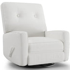 360° Swivel Glider Recliner Chair with Adjustable Footrest