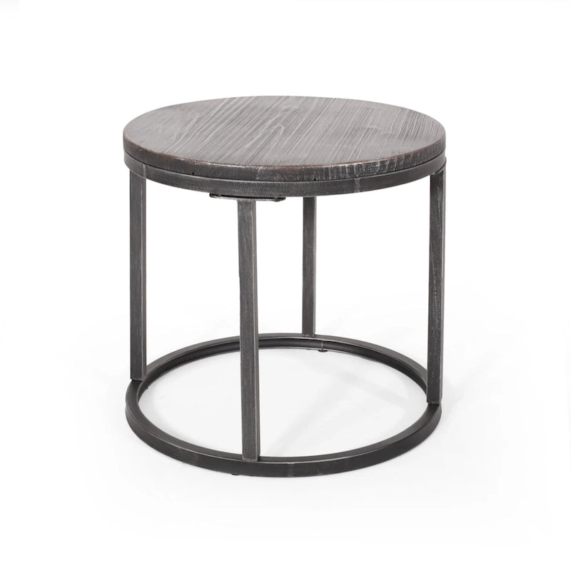 Modern Industrial 3-Piece Coffee Table Set