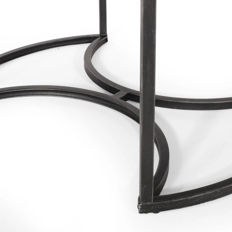 Modern Industrial 3-Piece Coffee Table Set