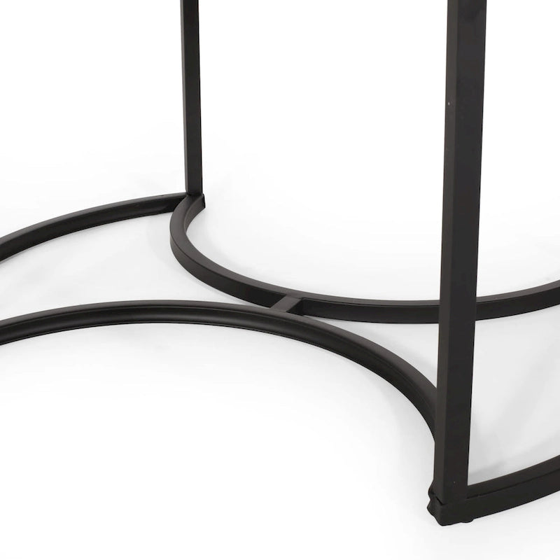Modern Industrial 3-Piece Coffee Table Set