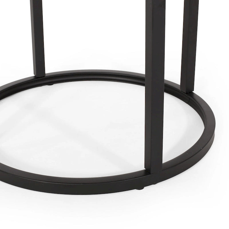 Modern Industrial 3-Piece Coffee Table Set