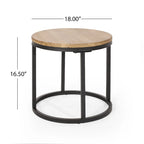 Modern Industrial 3-Piece Coffee Table Set