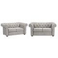 Chesterfield Loveseat with Button Tufting