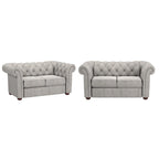 Chesterfield Loveseat with Button Tufting