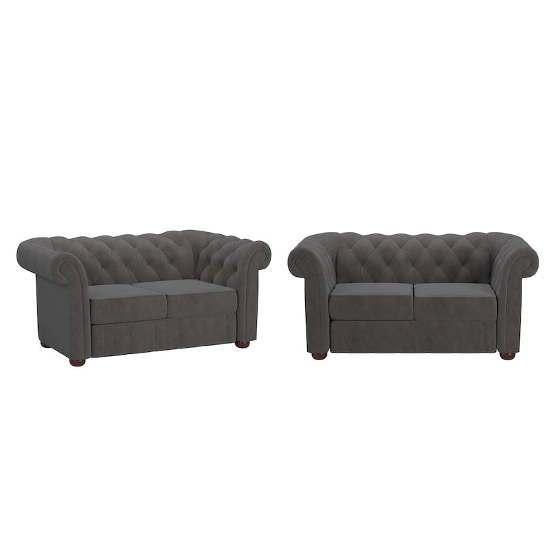 Chesterfield Loveseat with Button Tufting