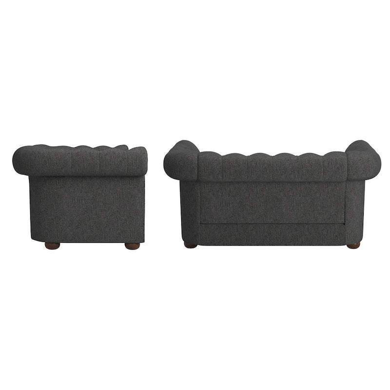 Chesterfield Loveseat with Button Tufting
