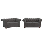 Chesterfield Loveseat with Button Tufting