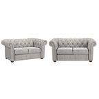 Chesterfield Loveseat with Button Tufting