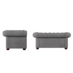 Chesterfield Loveseat with Button Tufting