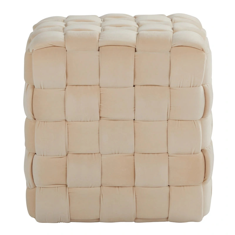 Braided Square Ottoman 16"