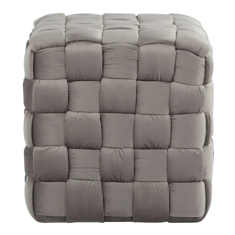 Braided Square Ottoman 16"