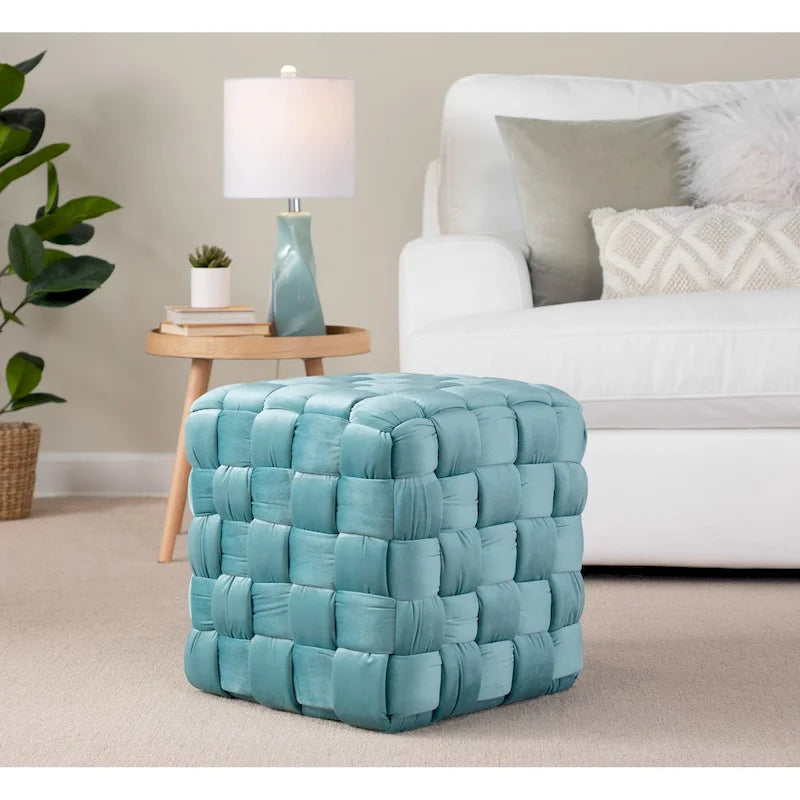  Camilla Braided Square 16 Ottoman