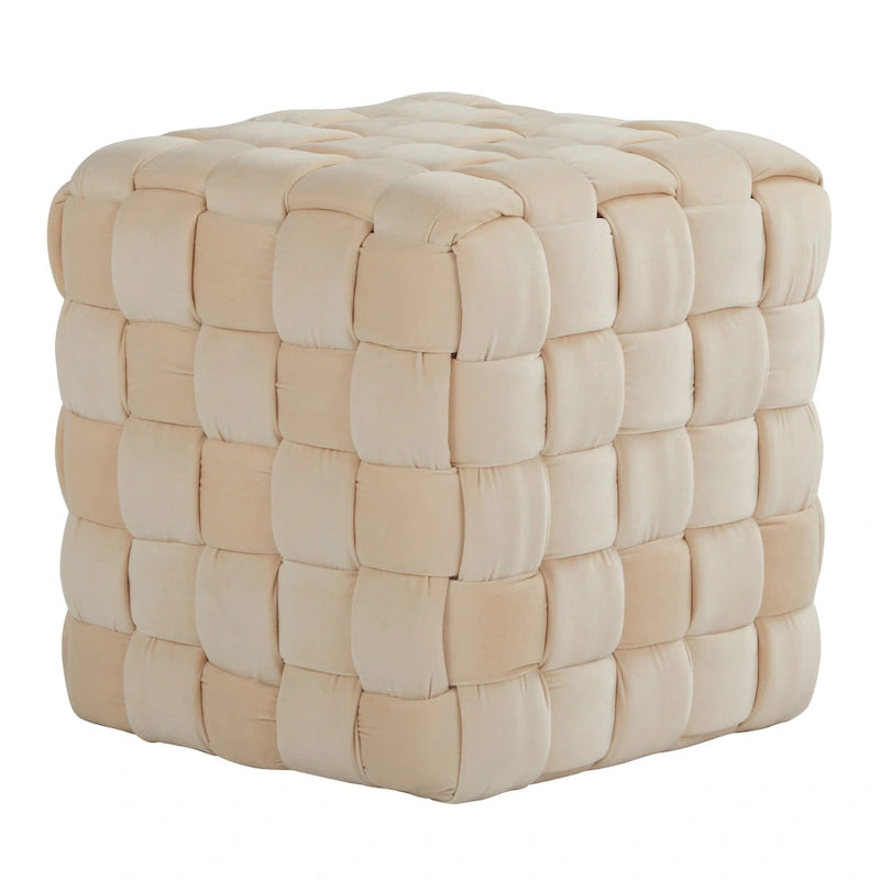 Braided Square Ottoman 16"