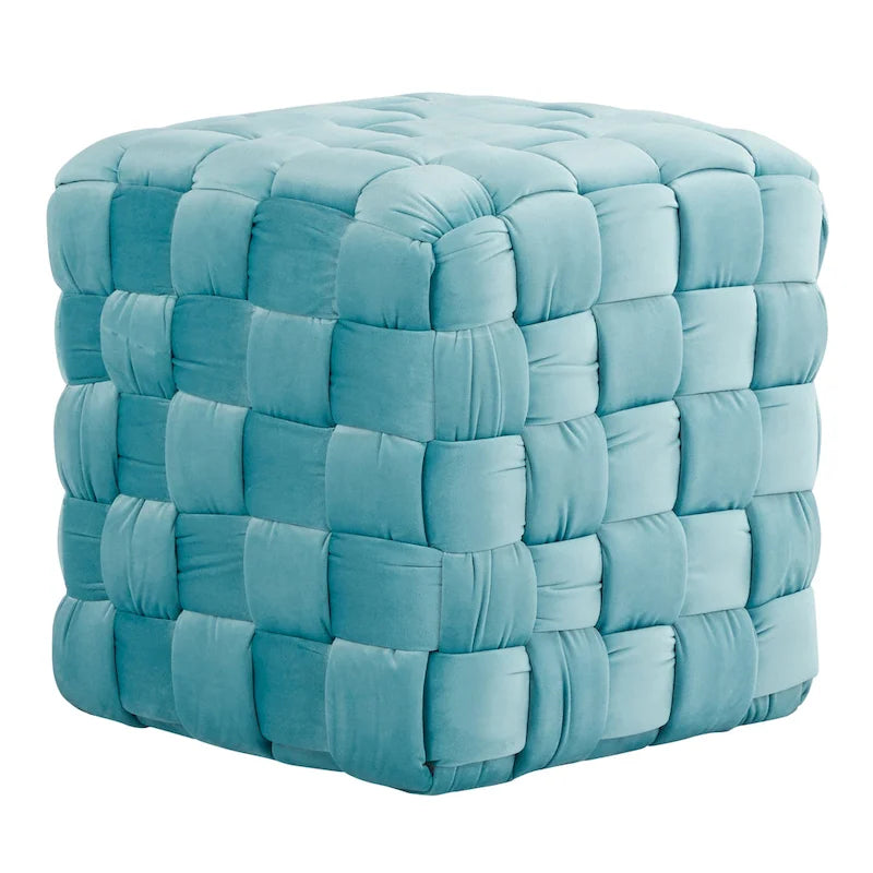 Braided Square Ottoman 16"