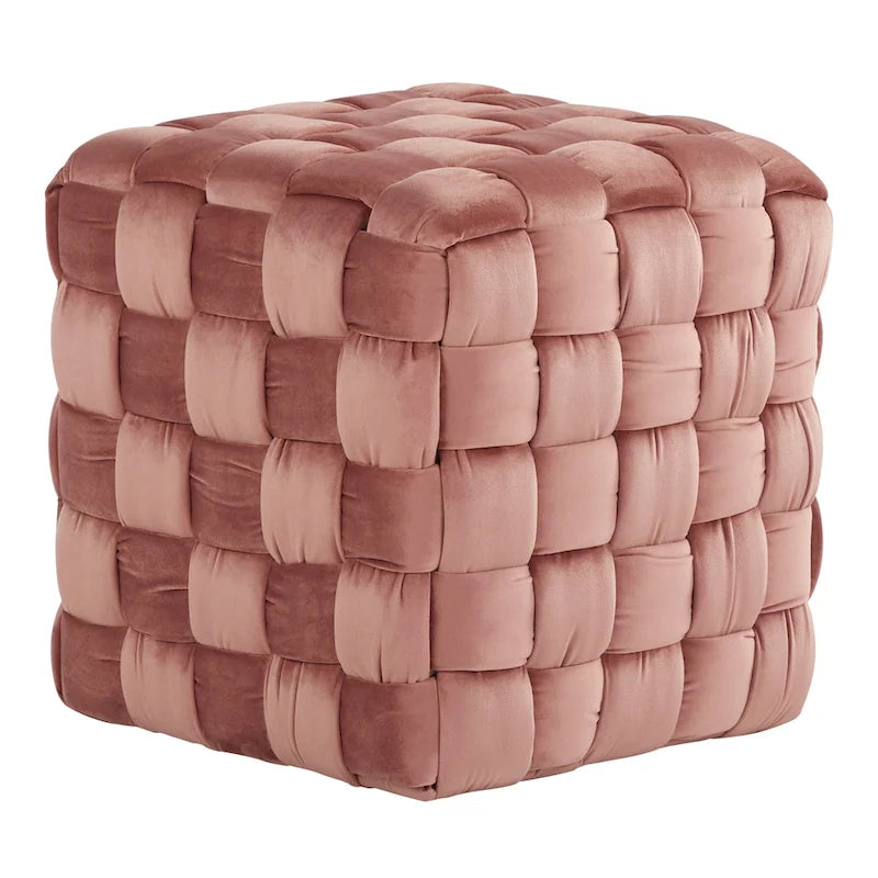 Braided Square Ottoman 16"