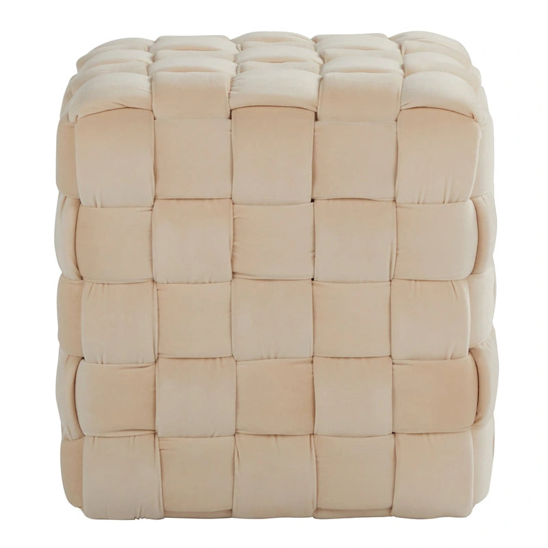 Braided Square Ottoman 16"
