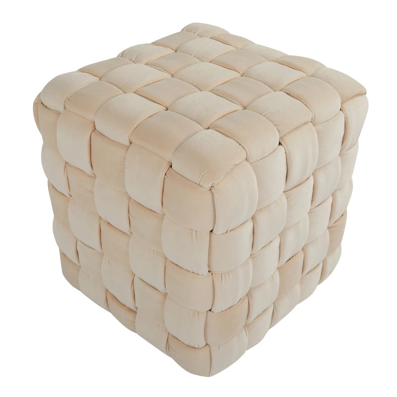Braided Square Ottoman 16"