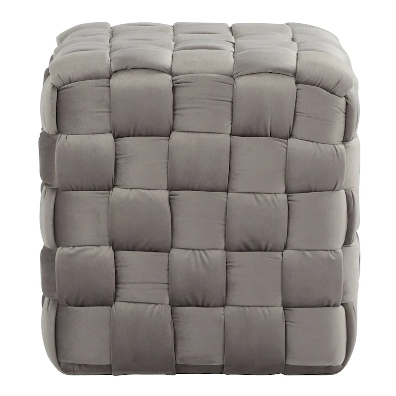 Braided Square Ottoman 16"