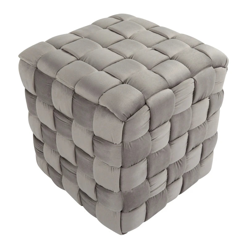 Braided Square Ottoman 16"