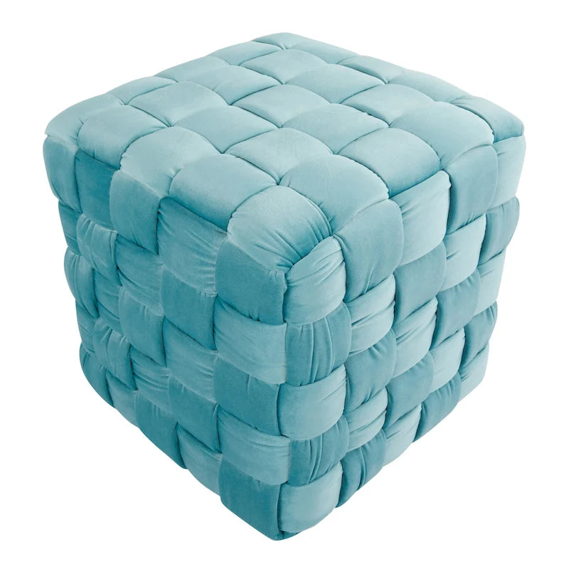 Braided Square Ottoman 16"