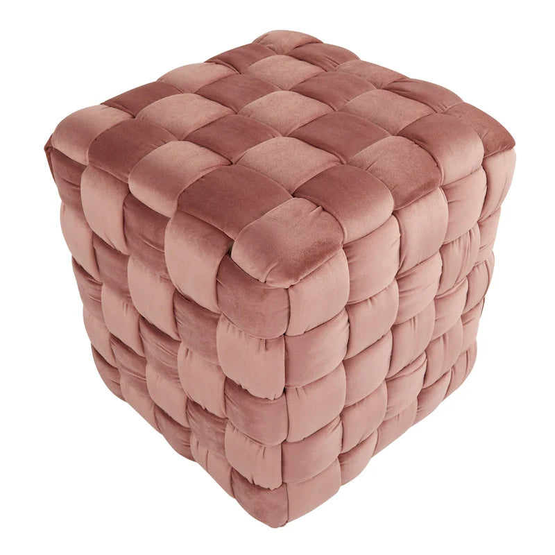 Braided Square Ottoman 16"