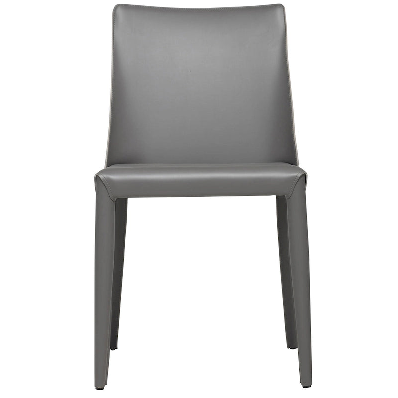 Mid-Century Modern Esszimmerstuhl aus veganem Leder