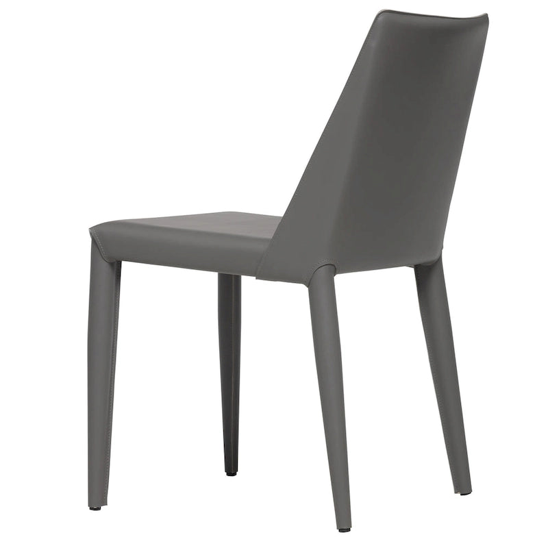 Mid-Century Modern Esszimmerstuhl aus veganem Leder