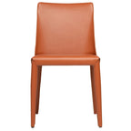 Mid-Century Modern Esszimmerstuhl aus veganem Leder