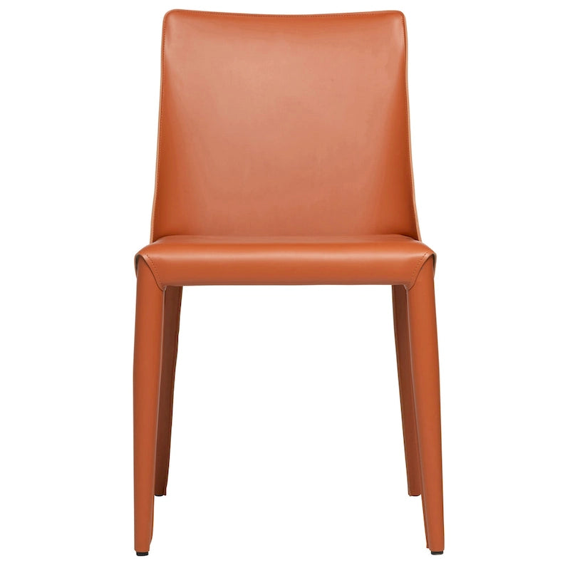 Mid-Century Modern Esszimmerstuhl aus veganem Leder
