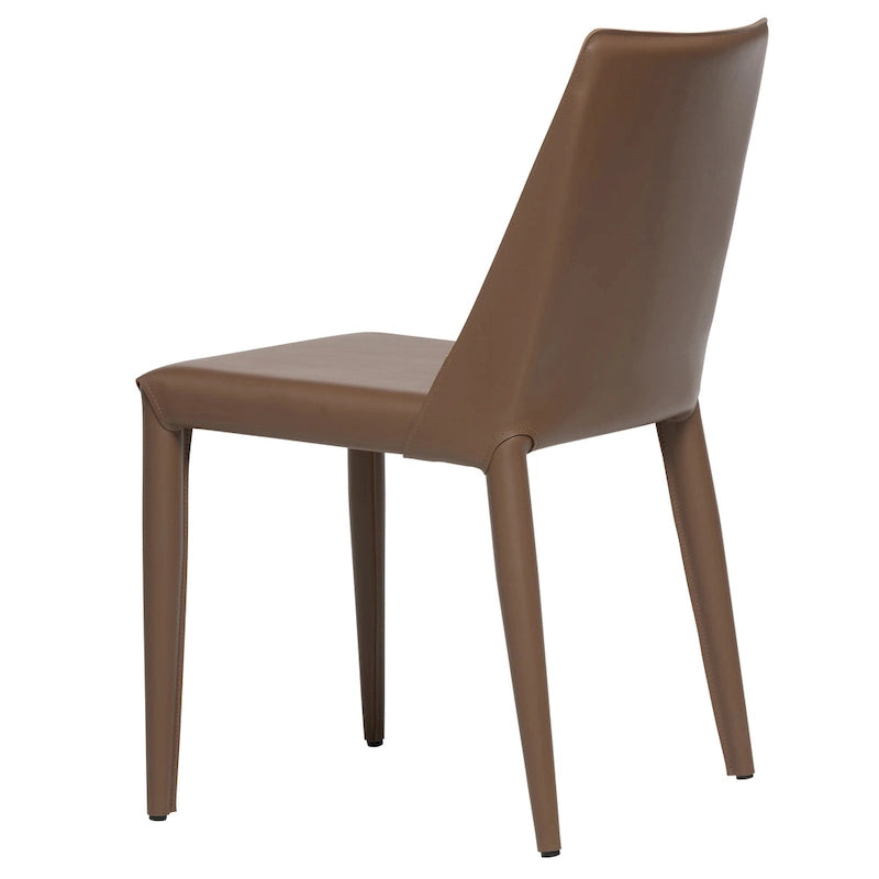 Mid-Century Modern Esszimmerstuhl aus veganem Leder