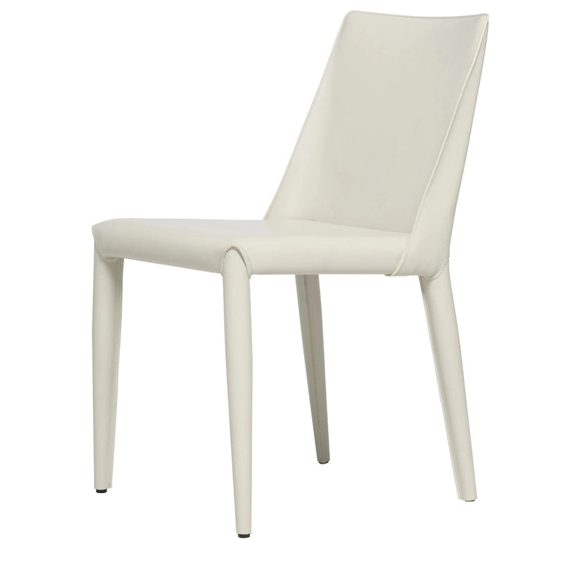 Mid-Century Modern Esszimmerstuhl aus veganem Leder
