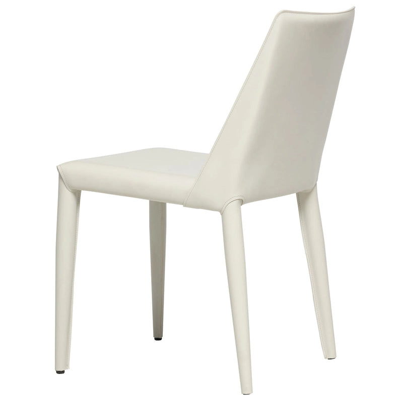 Mid-Century Modern Esszimmerstuhl aus veganem Leder