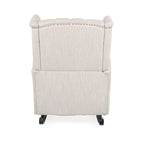 Fabric Tufted Wingback Rocking Chair