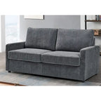 Polyester-Cord-Schlafsofa mit quadratischen Armlehnen, 70 Zoll