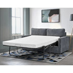 Polyester-Cord-Schlafsofa mit quadratischen Armlehnen, 70 Zoll