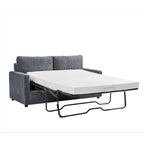 Polyester-Cord-Schlafsofa mit quadratischen Armlehnen, 70 Zoll