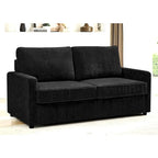 Polyester-Cord-Schlafsofa mit quadratischen Armlehnen, 70 Zoll