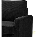 Polyester-Cord-Schlafsofa mit quadratischen Armlehnen, 70 Zoll