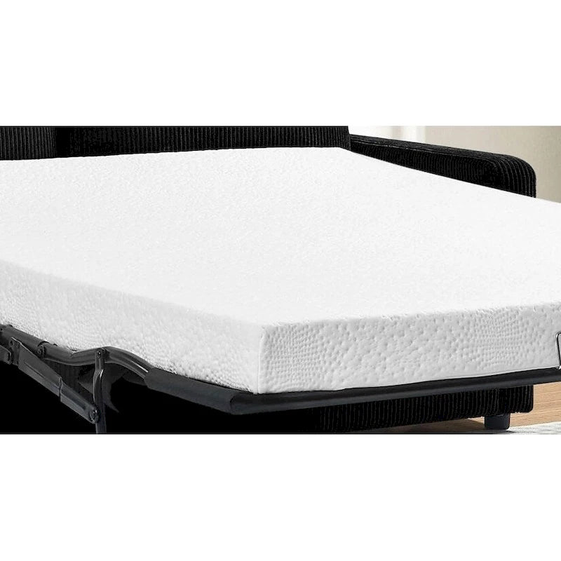 Polyester-Cord-Schlafsofa mit quadratischen Armlehnen, 70 Zoll