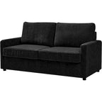 Polyester-Cord-Schlafsofa mit quadratischen Armlehnen, 70 Zoll